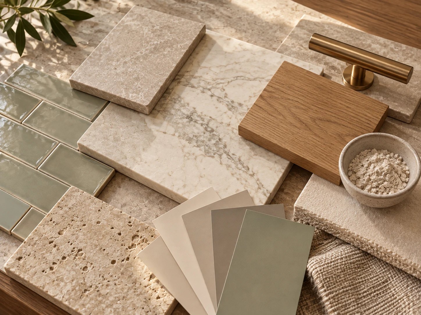 What materials work best in a luxury bathroom?