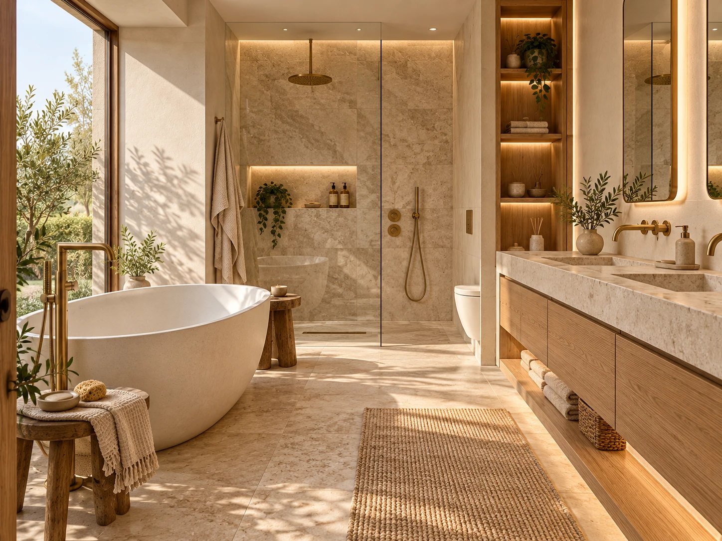 Tall storage and linen units — Bespoke Bathroom Joinery in London