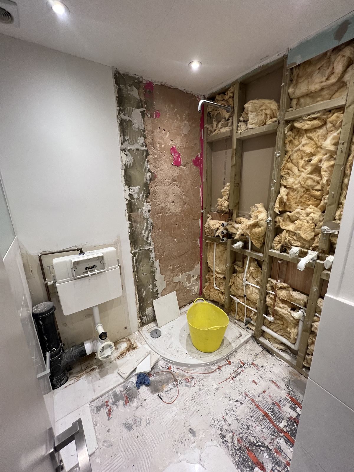 Strip-out — A Small Room in Marble — En-suite, Clapham