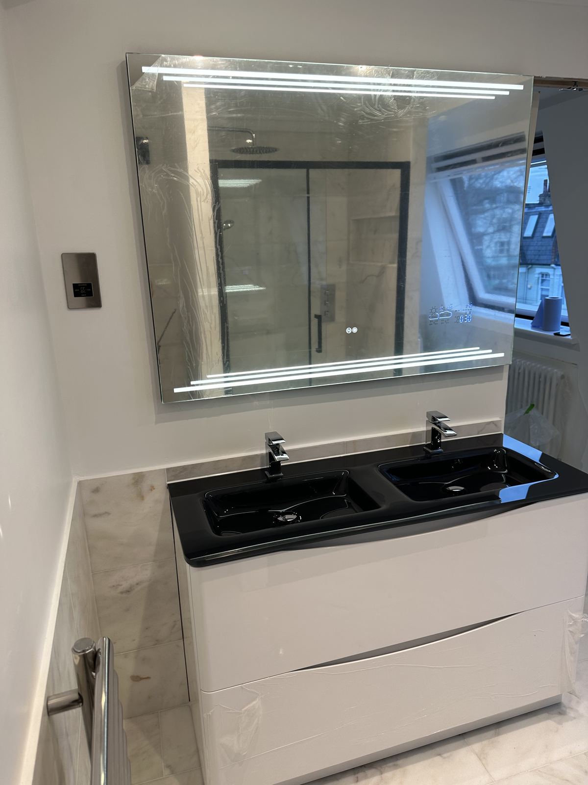 Vanity and mirror