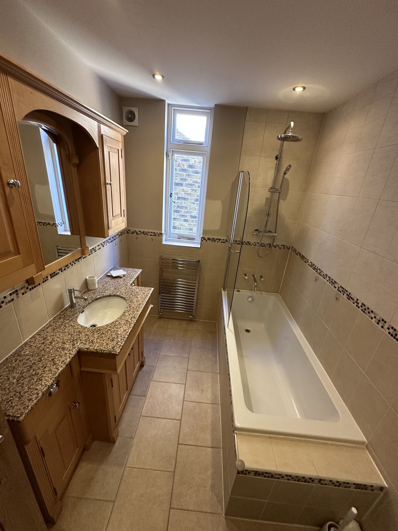 Original room — Checkerboard Classic — Family Bathroom, Teddington