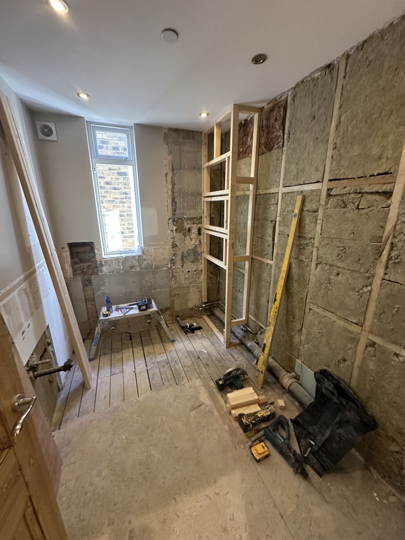 Strip-out — Checkerboard Classic — Family Bathroom, Teddington