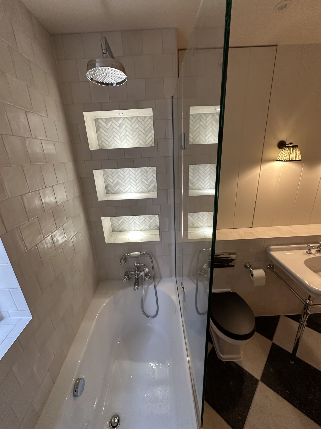 Lighting — Checkerboard Classic — Family Bathroom, Teddington