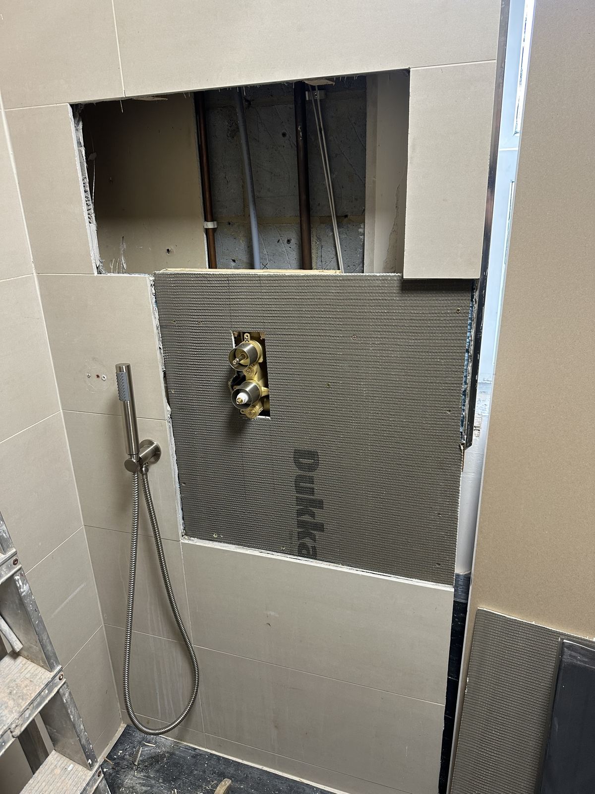Valves and pipework — Compact and Calm — Shower Room, Whetstone