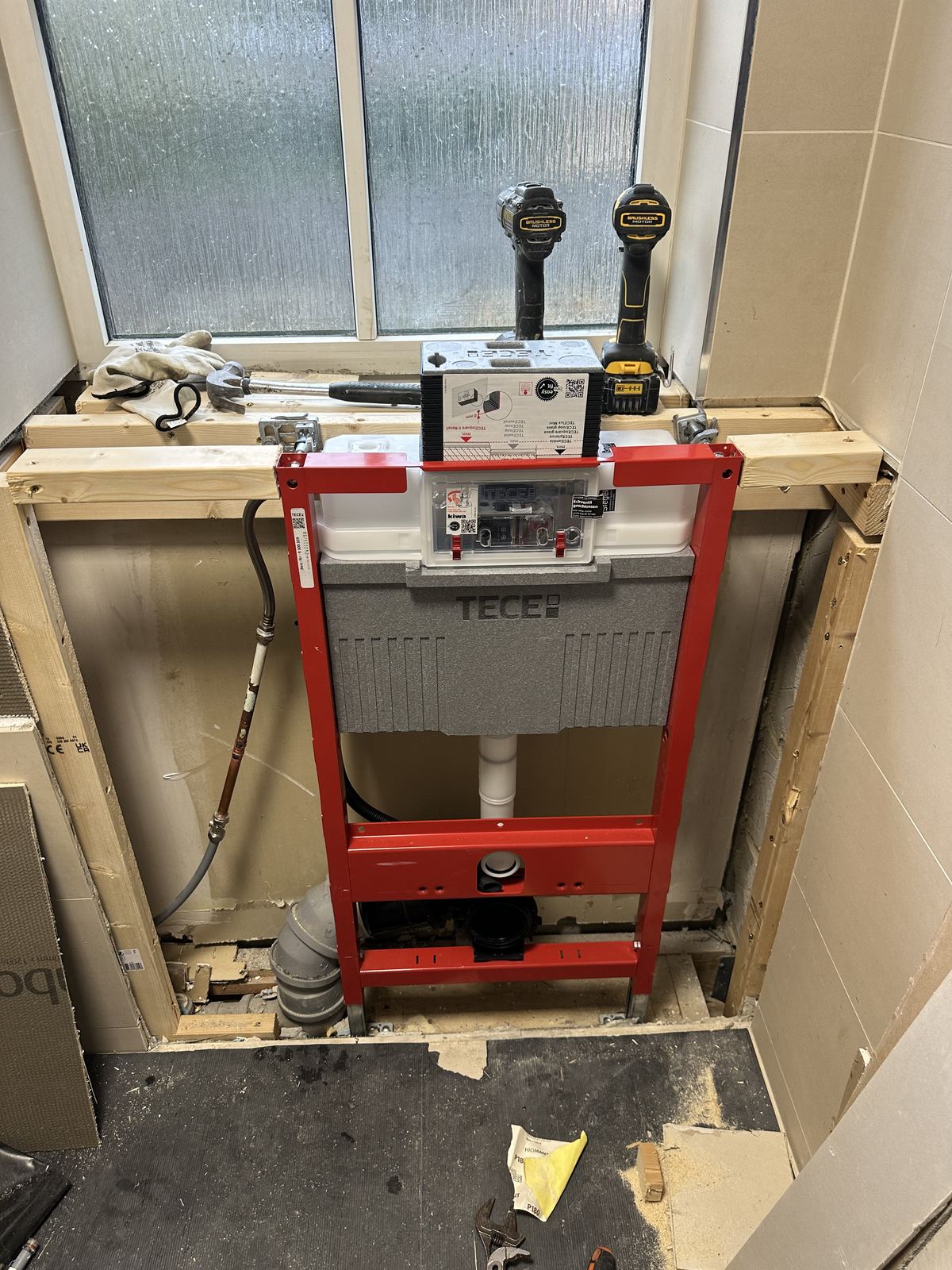 Cistern frame — Compact and Calm — Shower Room, Whetstone