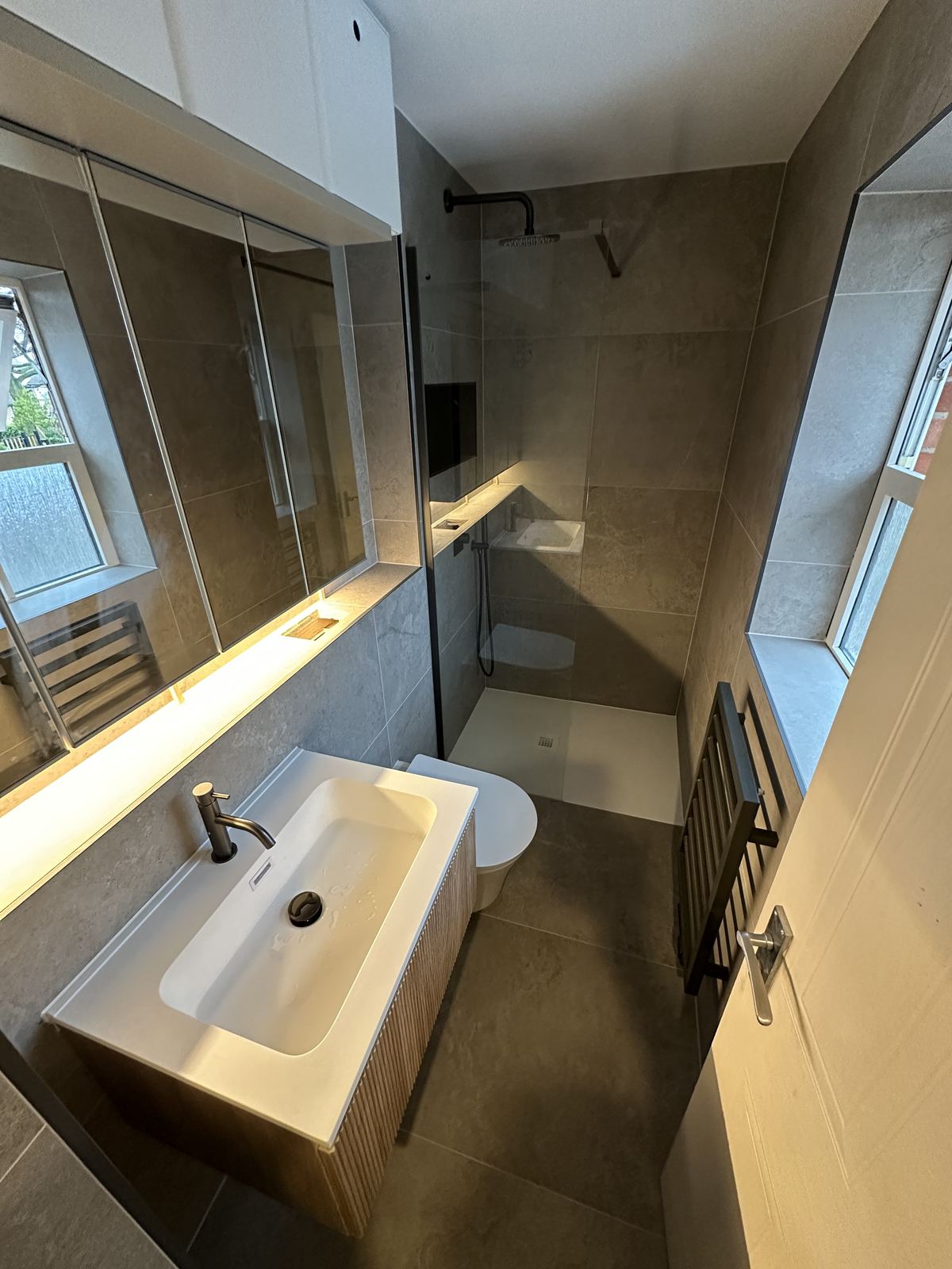 Oak vanity