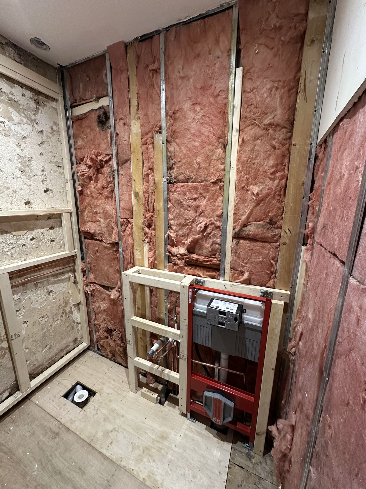 Insulation — Framed in Black — Shower Room, Fulham