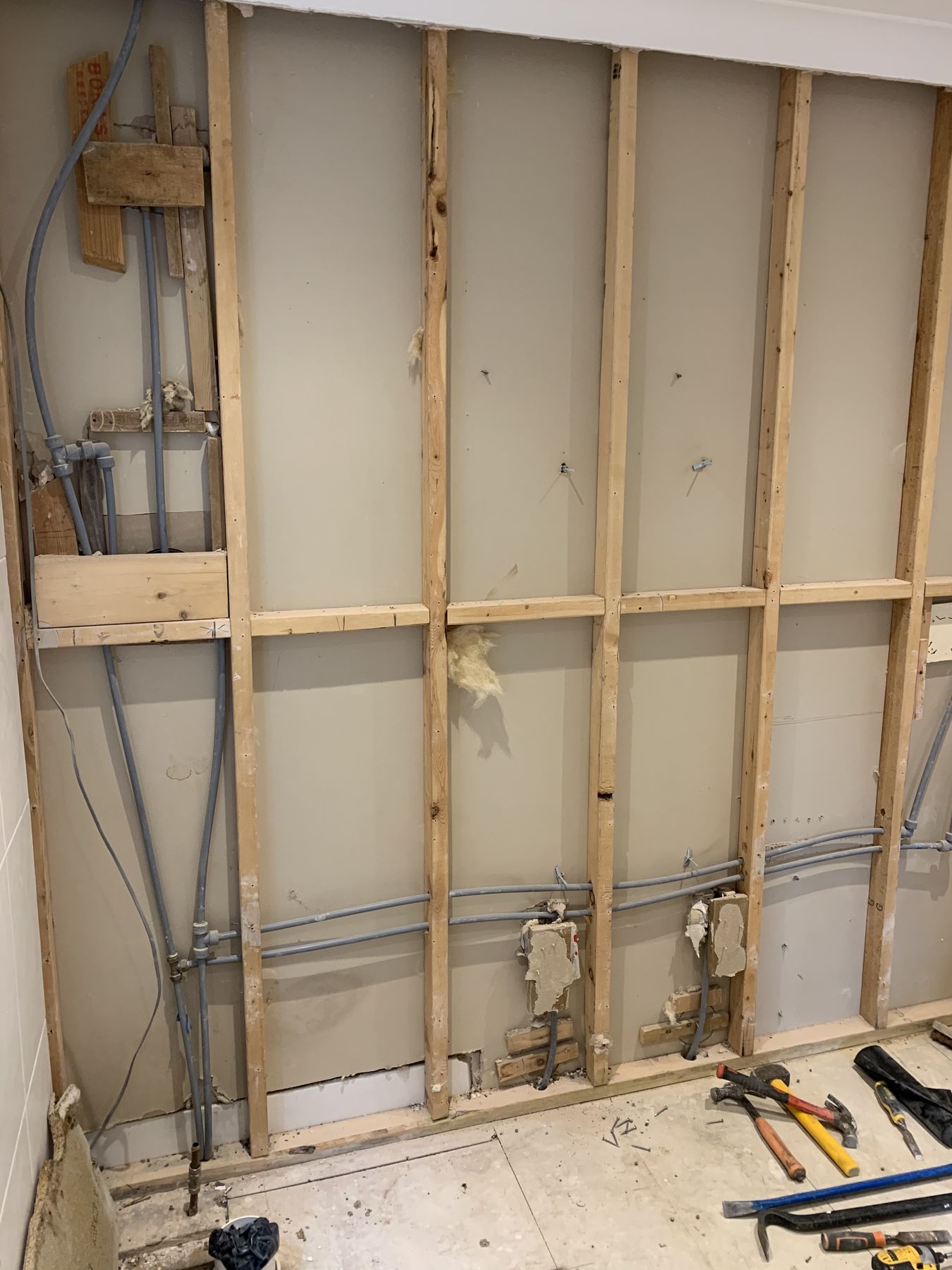 Framing — Gold Light, Soft Curves — Two Bathrooms, Marlow