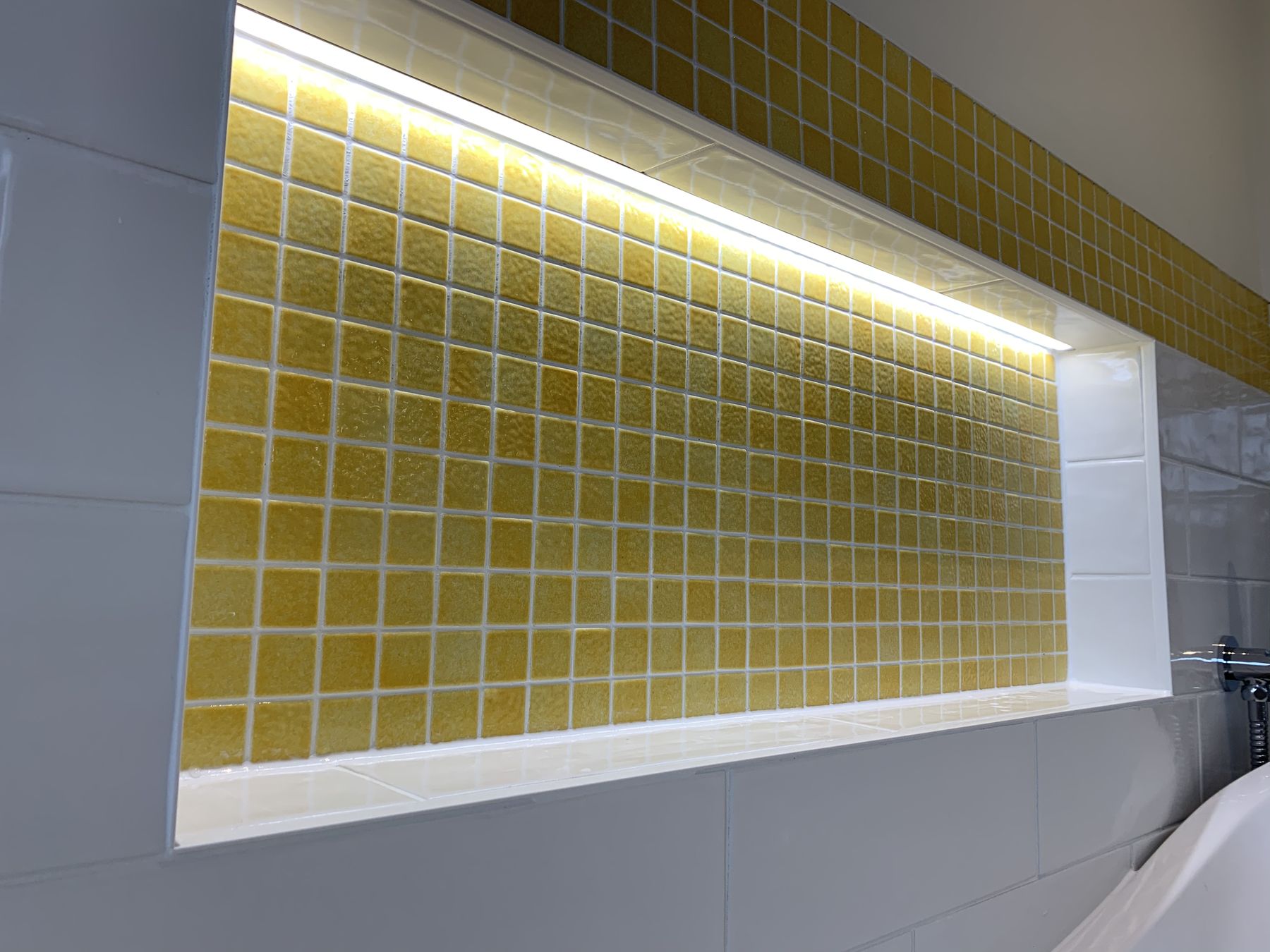 Gold mosaic niche