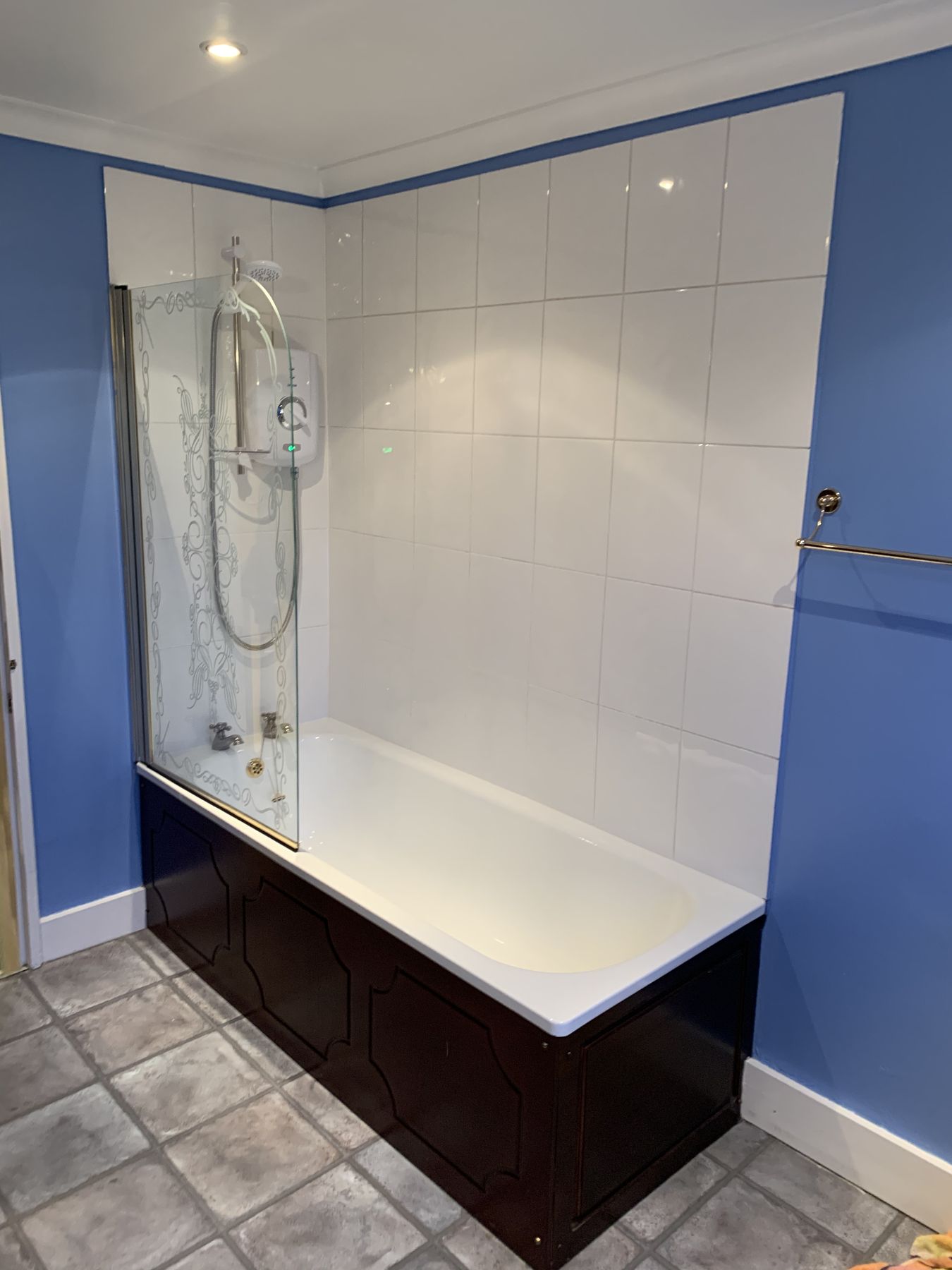 Original bathroom — Pattern and Precision — Family Bathroom, Wimbledon