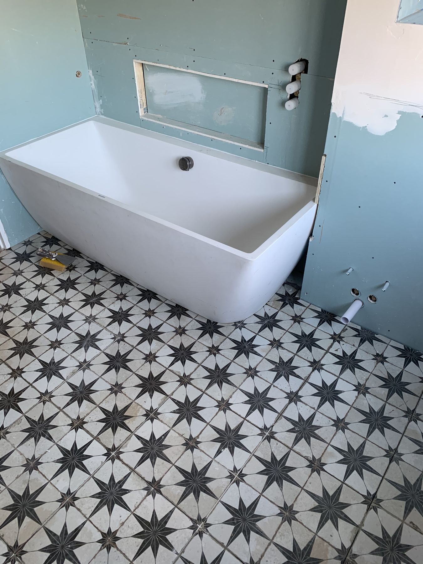 Floor tiling — Pattern and Precision — Family Bathroom, Wimbledon
