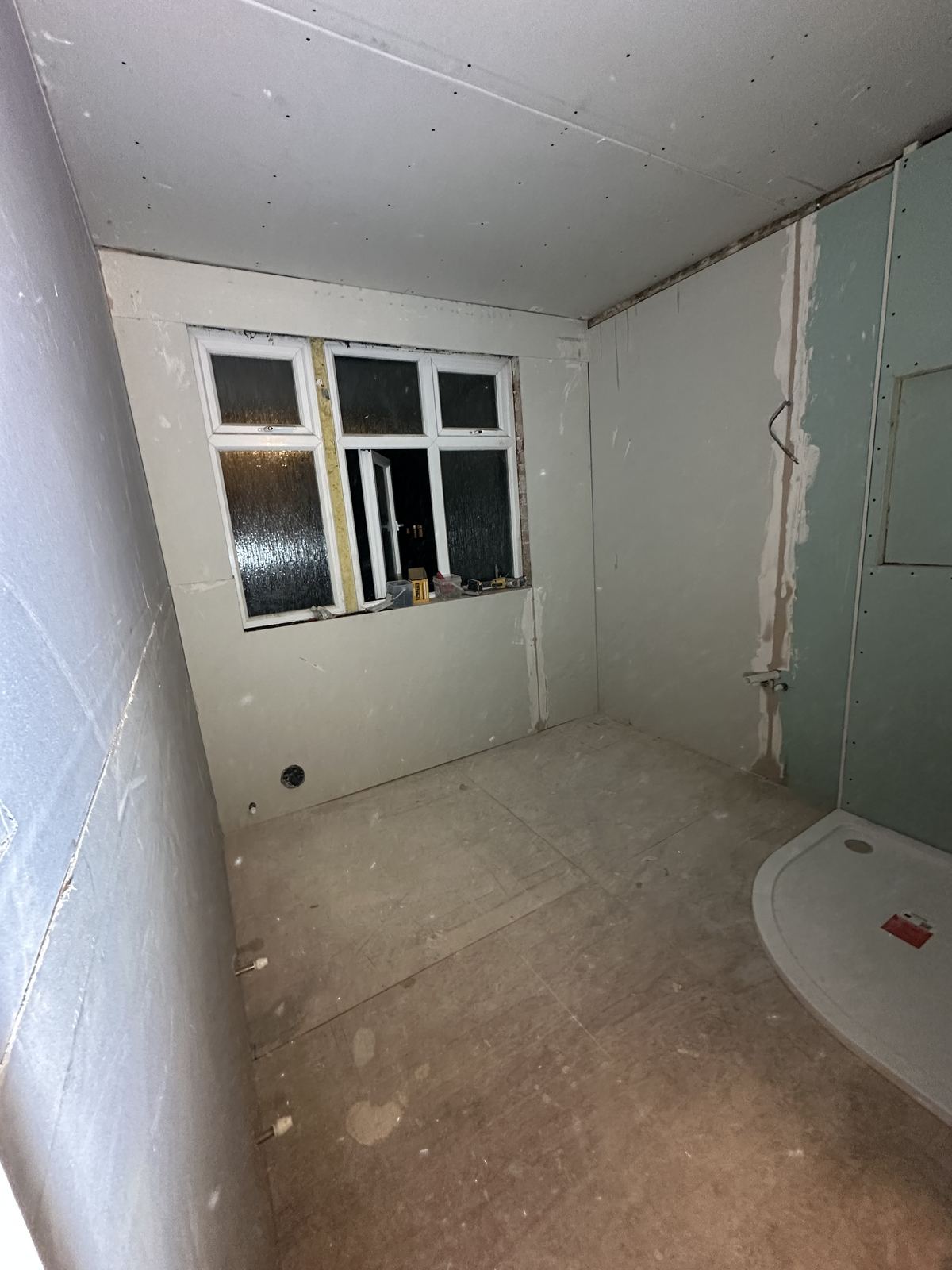 Window wall — Terrazzo and Sunlight — Family Bathroom, Raynes Park