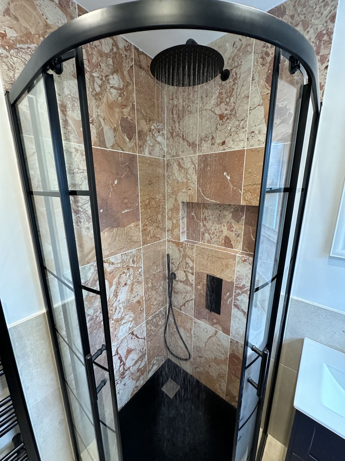 Framed enclosure — material reference